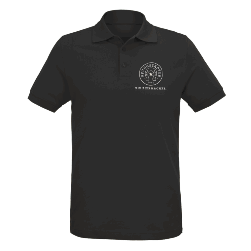 Abbildung des schwarzen Pfungstädter Polo-Shirts